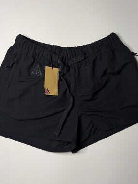 Nike ACG Woven Trail Shorts Black Women's Sz M NWT